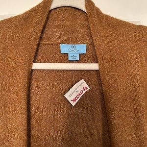 Cozy open cardigan CECE brand camel color size Small